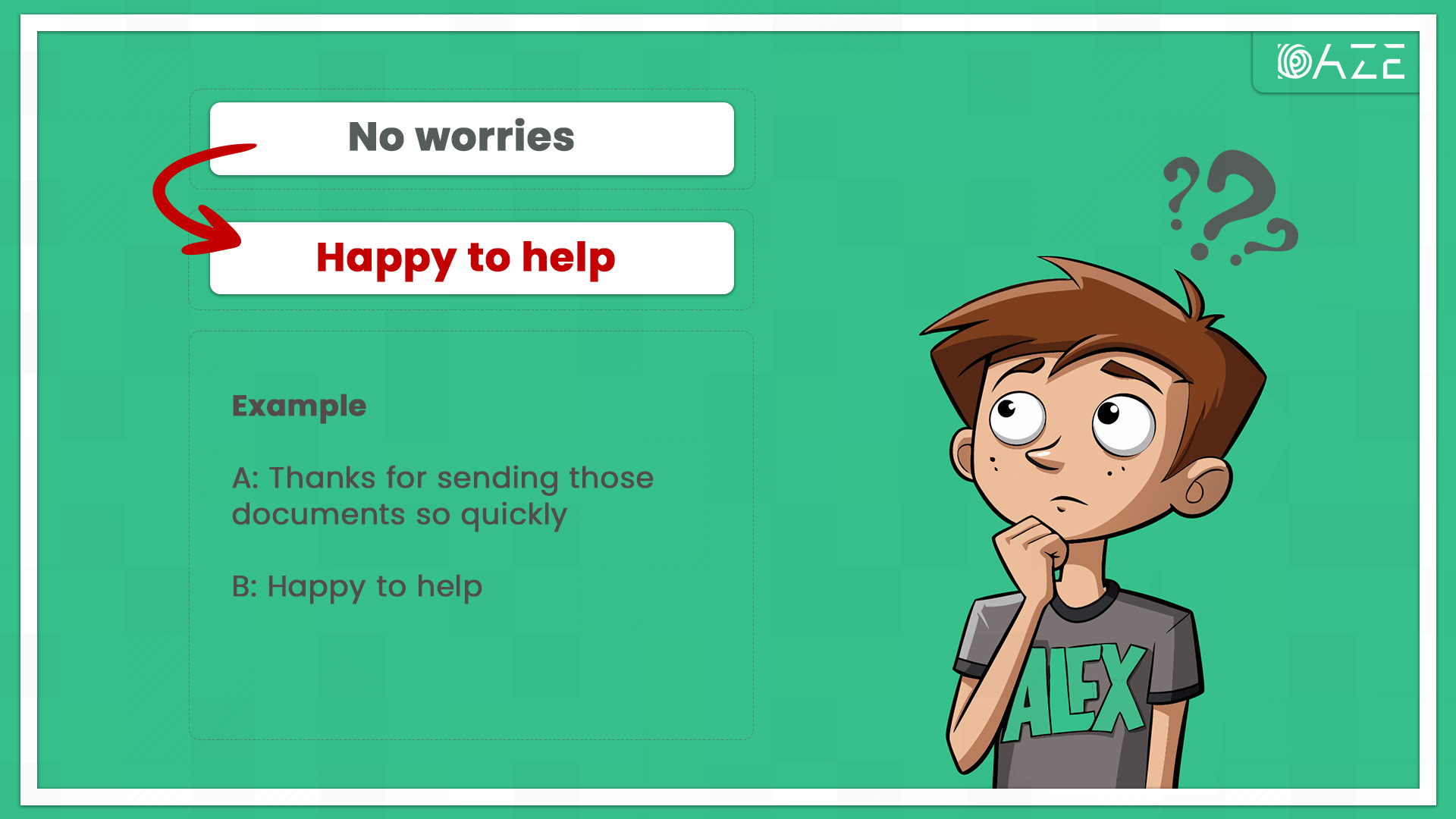 Happy to help