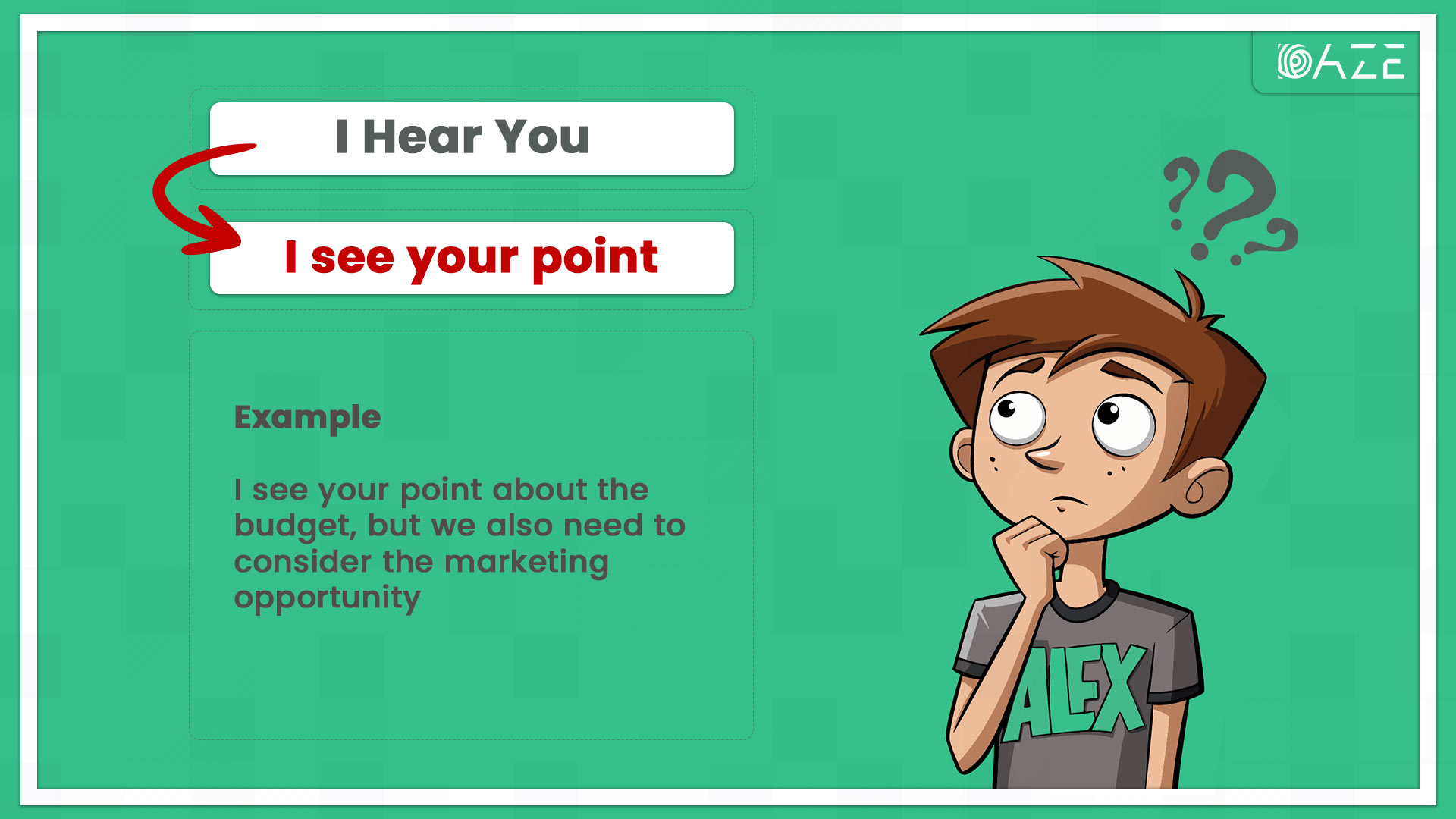 I see your point