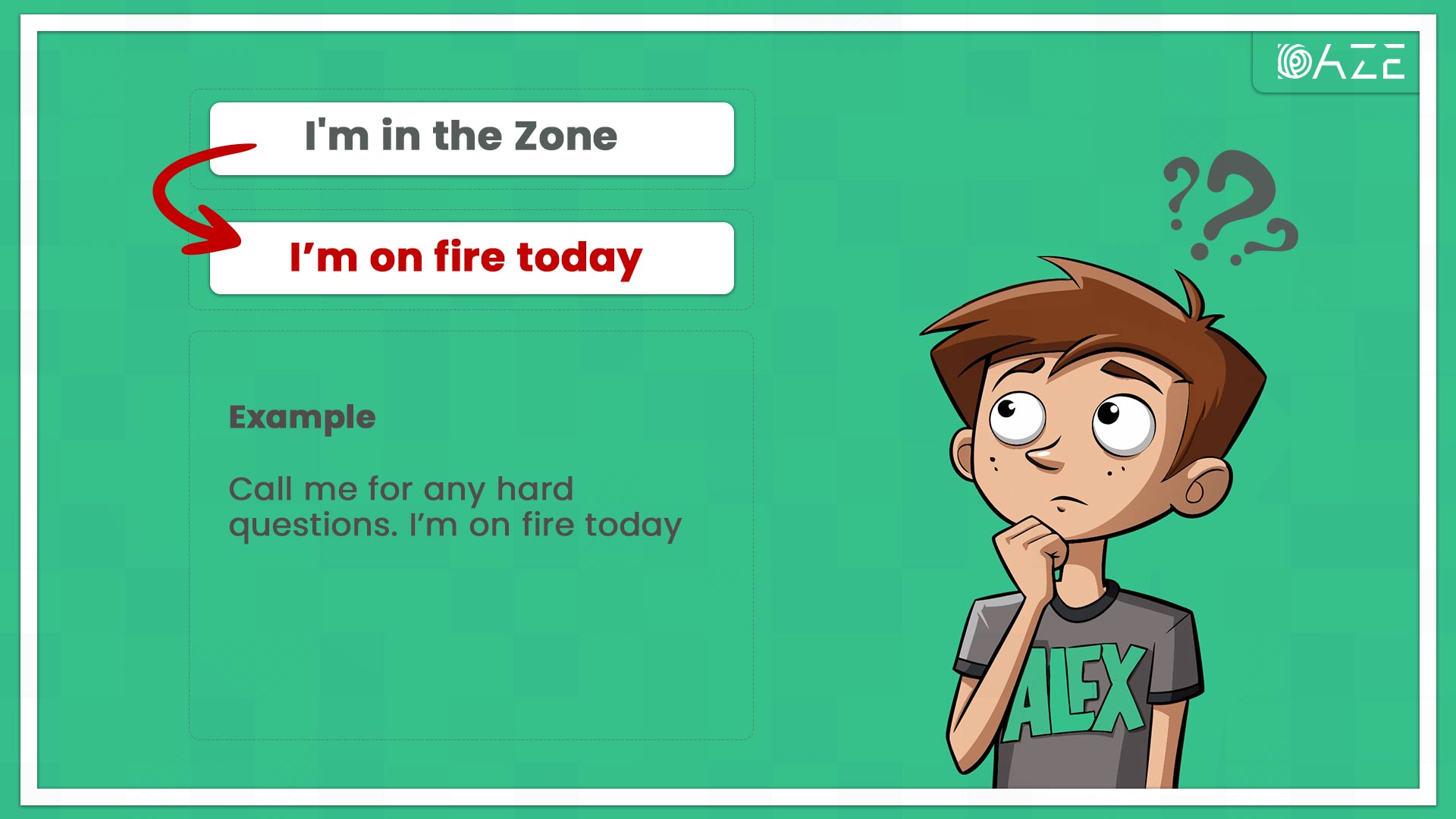 I’m on fire today