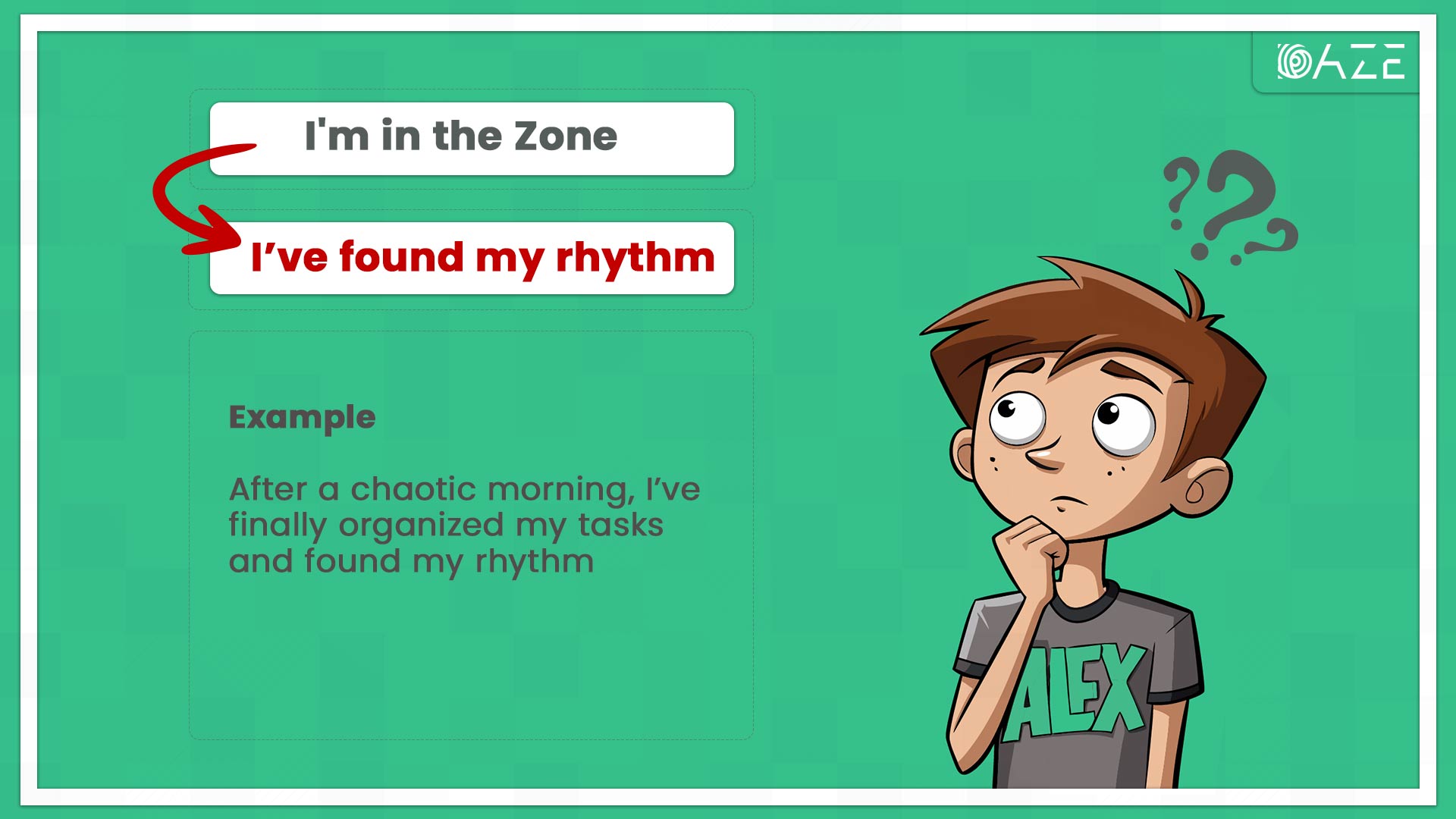 I’ve found my rhythm