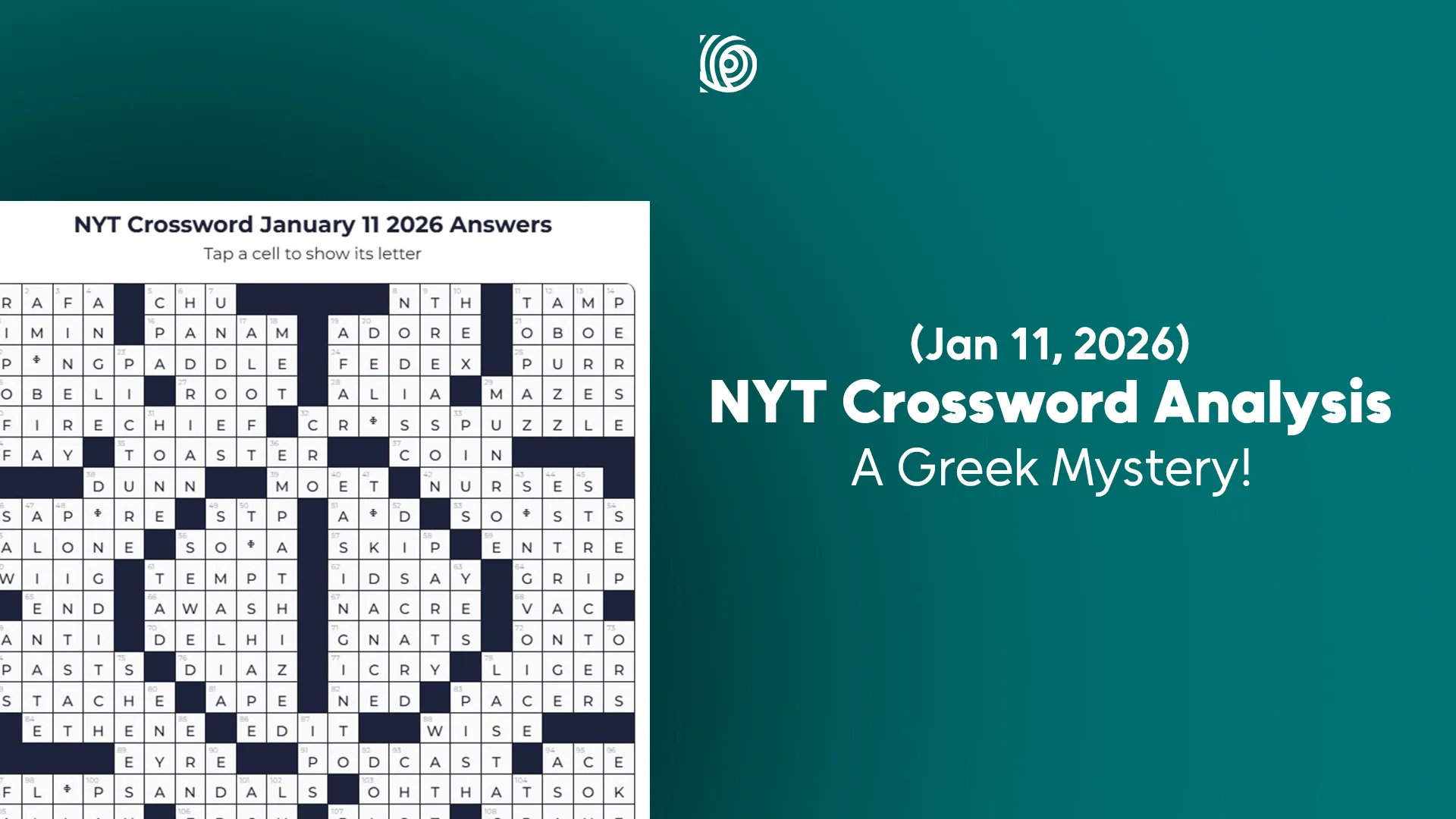 NYT Crossword Analysis Jan 11