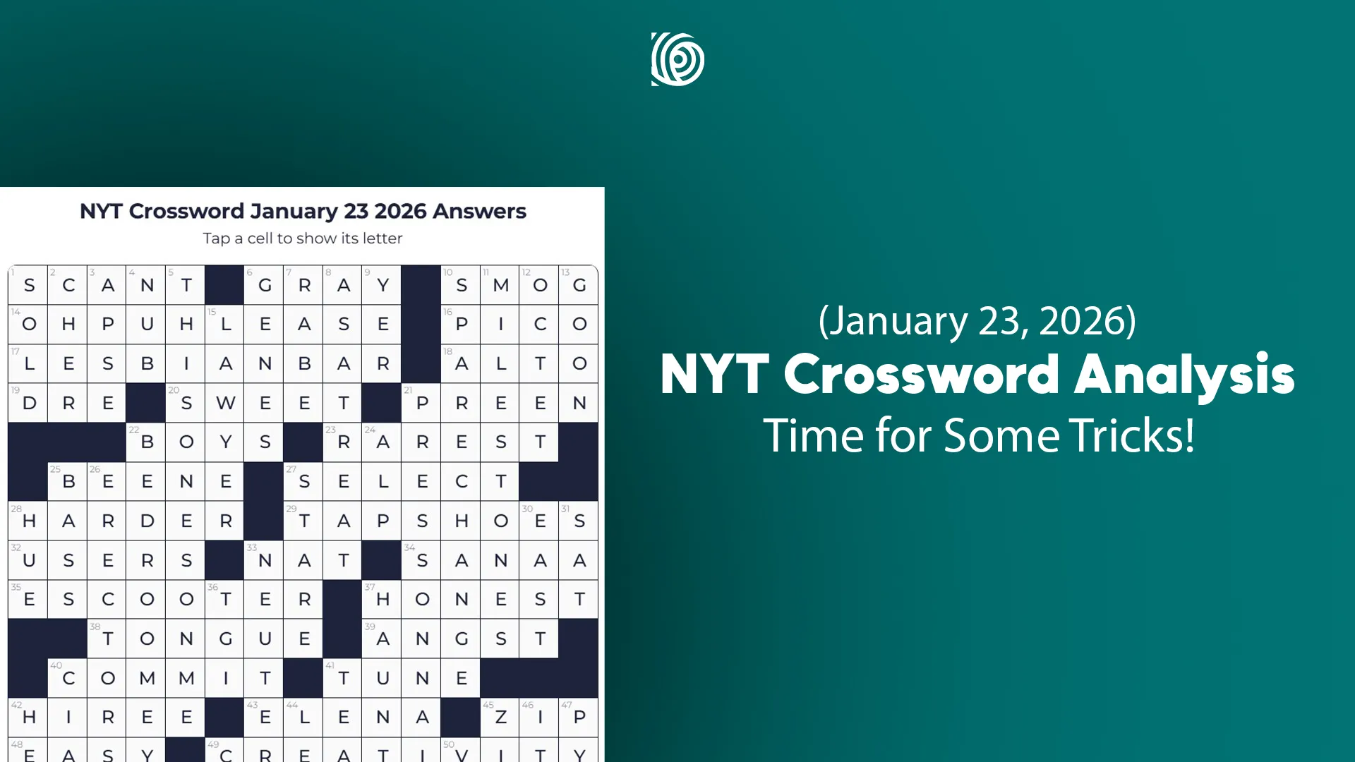 NYT Crossword Analysis Jan 23