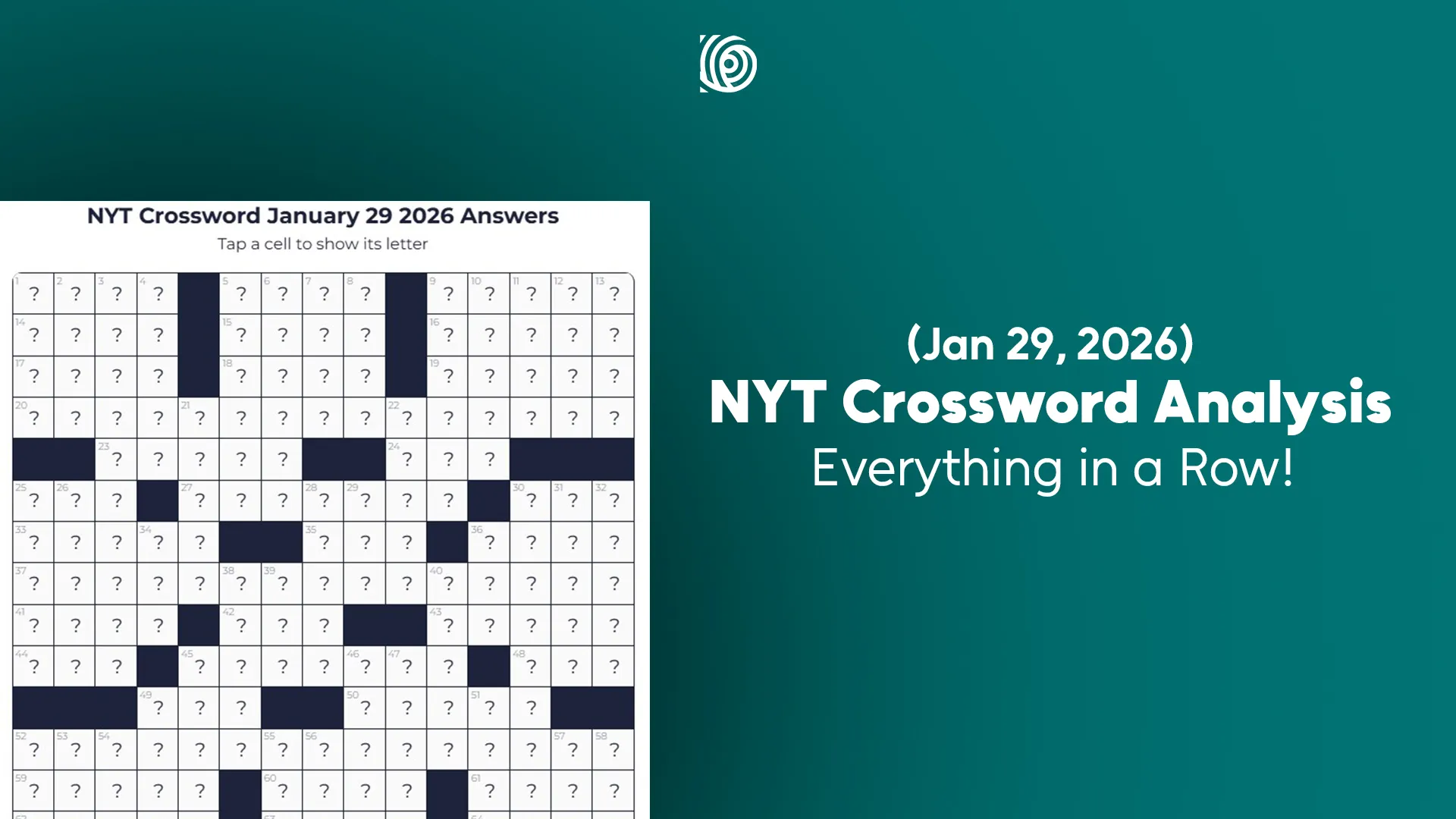NYT Crossword Analysis Jan 29