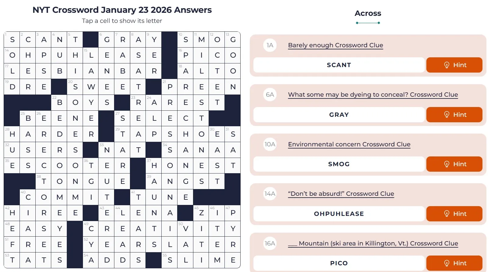 NYT Crossword Answers jan 23 NYT Crossword Analysis (Jan 23, 2026): Time for Some Tricks!