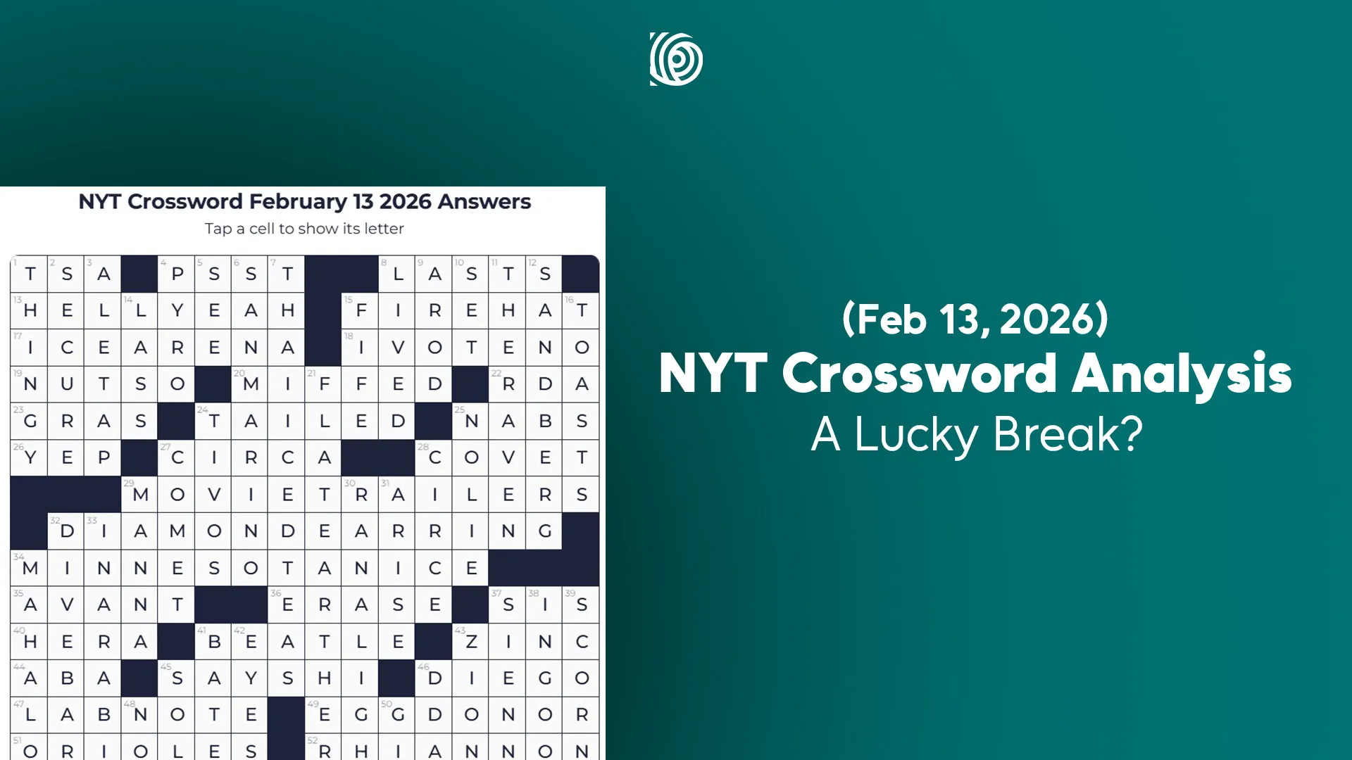NYT Crossword analysis Feb 13