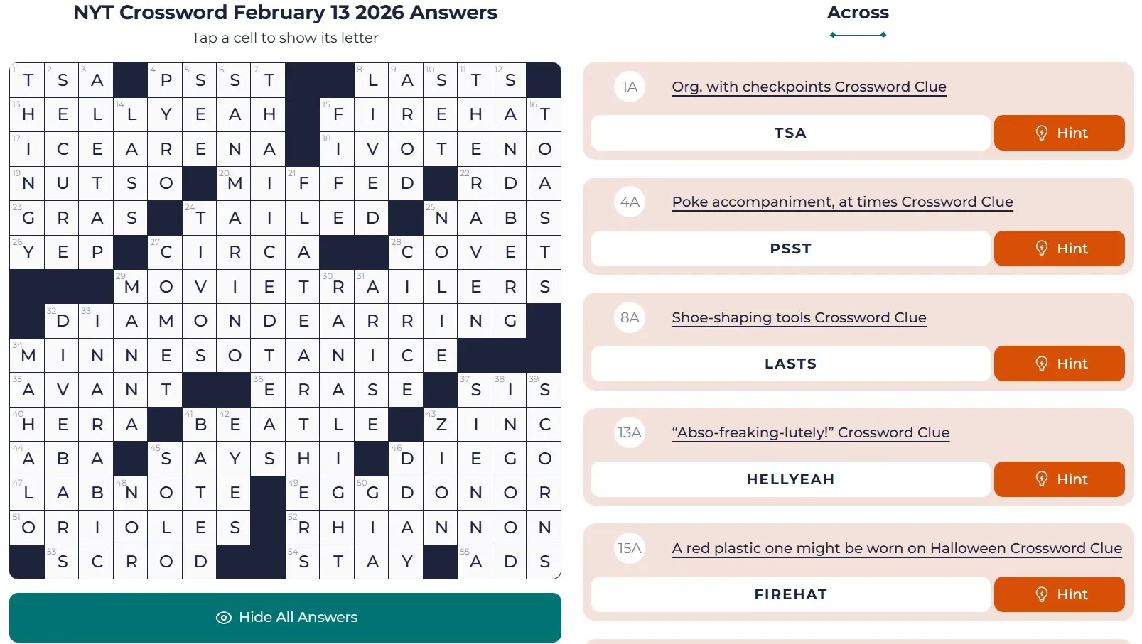 NYT Crossword answers feb 13 NYT Crossword Analysis (Feb 13, 2026): A Lucky Break?