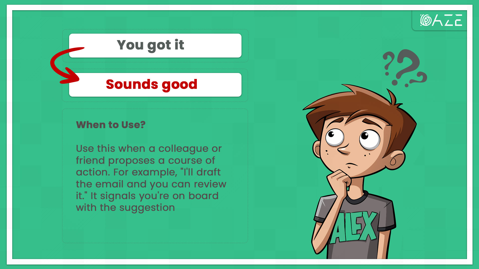 Sounds good
