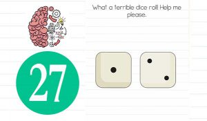 what a terrible dice roll brain test