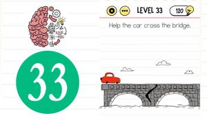 brain test level 33 bridge