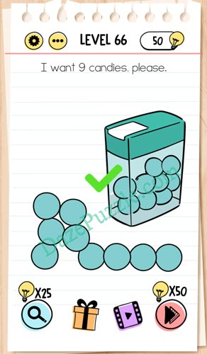 brain test level 66 answer
