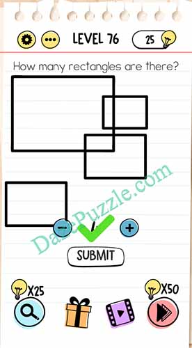 brain test level 76 answer