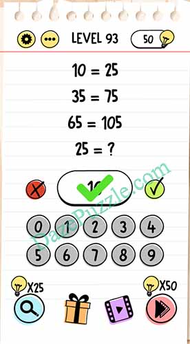 brain test level 93 answer