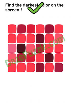 Brain Out Level 12 Find the darkest color Answer
