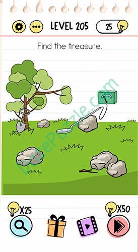 find the treasure brain test