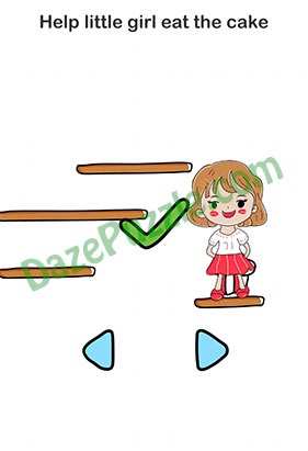 Brain Out Level 99 Help little girl eat the cake Answer