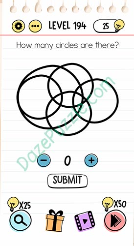 how many circles are there brain test