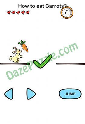 Brain Out Level 34 How to eat Carrots Answer