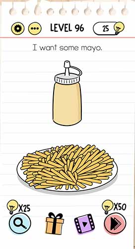 i want some mayo brain test