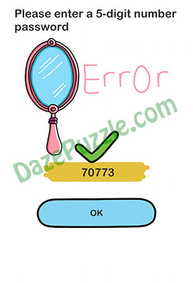 Brain Out Level 79 Please enter a 5-digit number password Answer