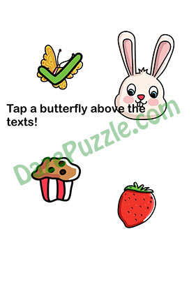 Brain Out Level 86 Tap a butterfly above the texts Answer