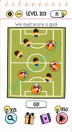 we must score a goal brain test