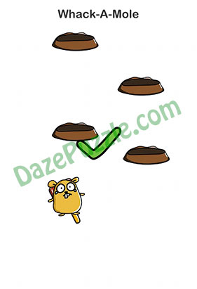 Brain Out Level 38 Whack-A-Mole Answer