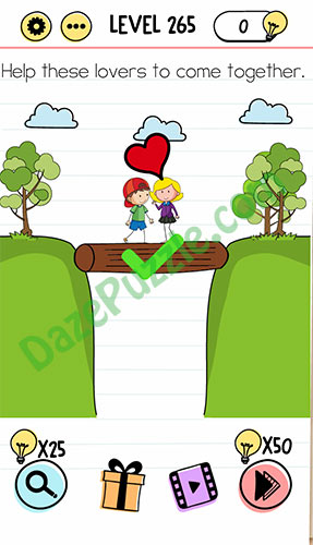 brain test level 265 answer