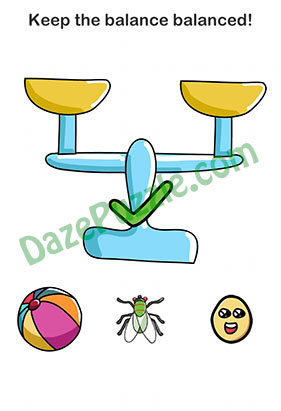 Brain Out Level 118 Keep the balance balanced Answer
