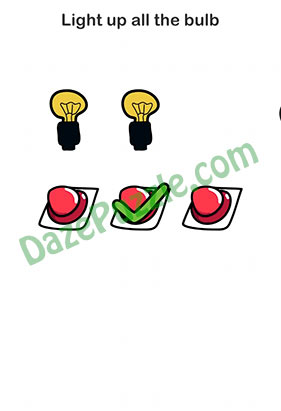 Brain Out Level 132 Light up all the bulb Answer