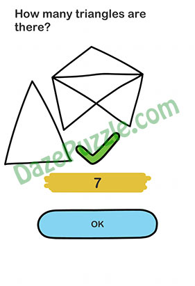 Brain Out Level 147 Answer How many triangles are there?