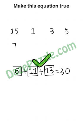 Brain Out Level 155 Answer Make this equation true