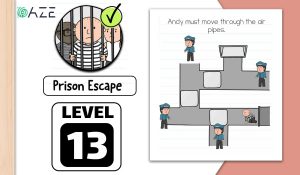 brain test 2 prison escape level 13