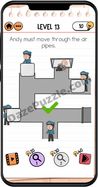 brain test 2 prison escape level 13 answer