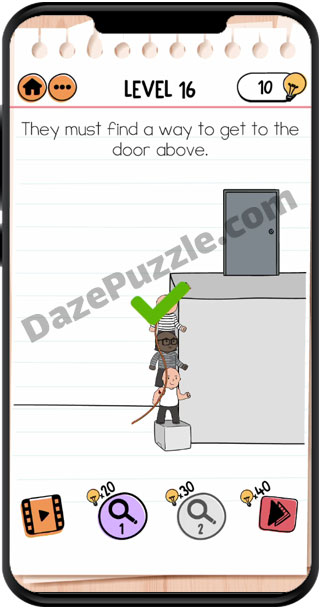 brain test 2 prison escape level 16 answer