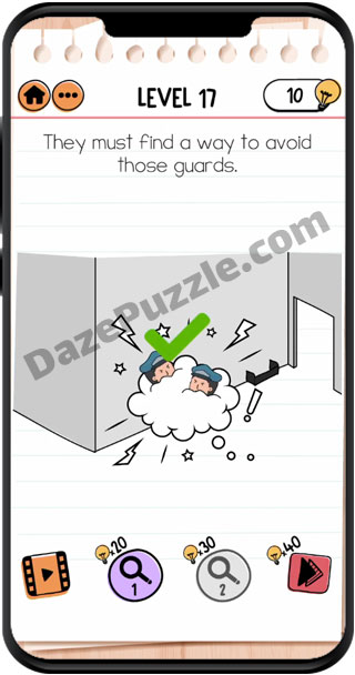 brain test 2 prison escape level 17 answer