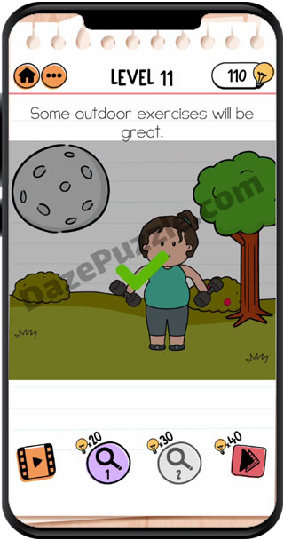 brain test 2 fitness with cindy level 11 answer