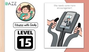 brain test 2 fitness with cindy level 15