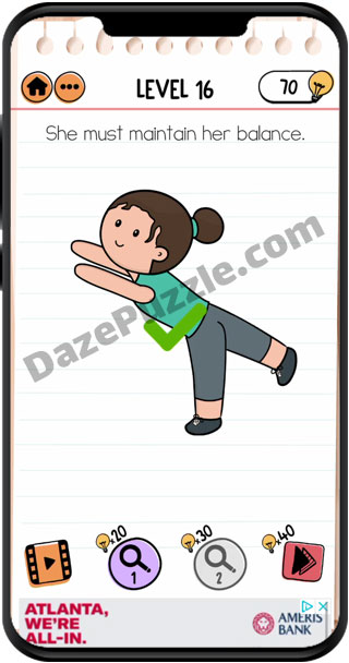 brain test 2 fitness with cindy level 16 answer