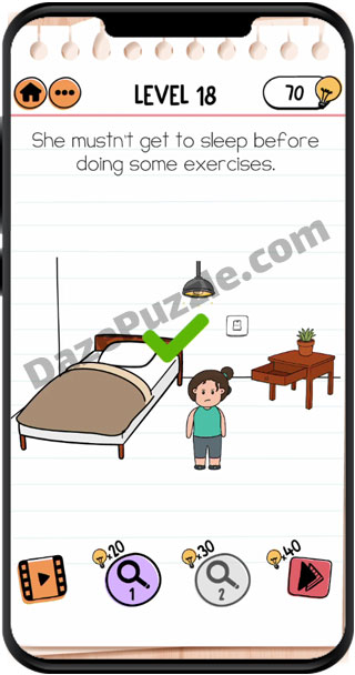 brain test 2 fitness with cindy level 18 answer