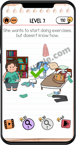brain test 2 fitness with cindy level 7 answer