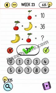 brain test week 23 answer