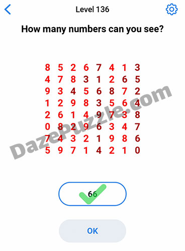 easy game level 136 answer