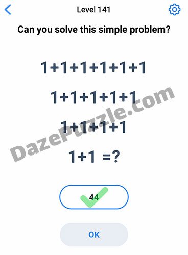 easy game level 141 answer