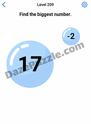 easy game level 209 answer