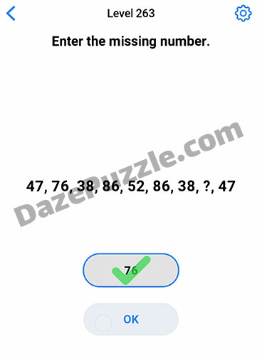 easy game level 263 answer