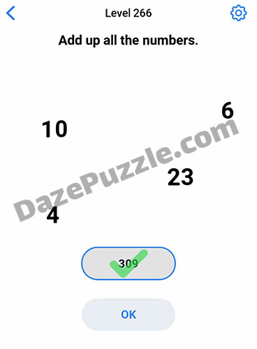 easy game level 266 answer