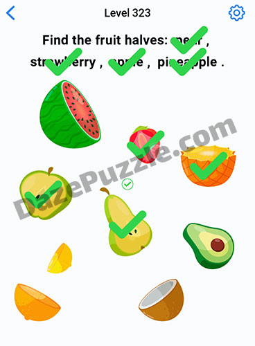 easy game level 323 answer
