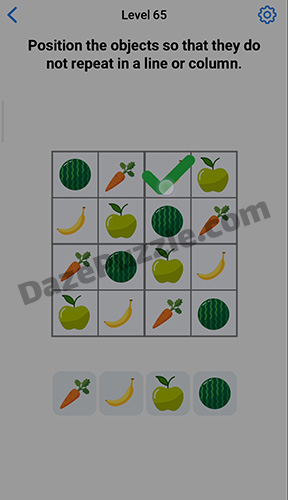 easy game level 65 answer