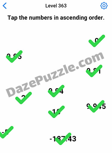 easy game level 363 answer