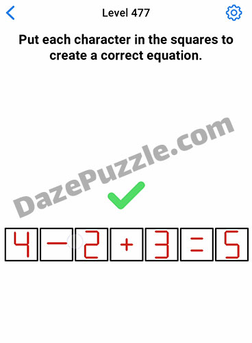 easy game level 477 answer